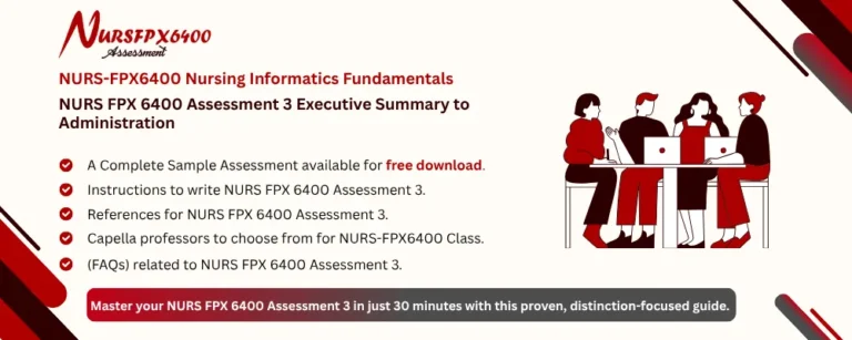 NURS FPX 6400 Assessment 3 Executive Summary to Administration